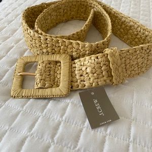 J.Crew Woven Square Buckle Belt NEW WITH TAGS